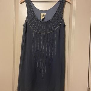 Charcoal/Blue ModCloth beaded dress - Large